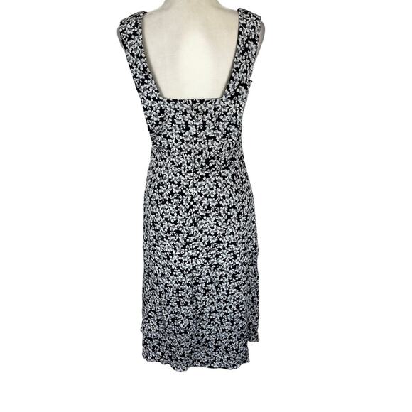 Nicole Miller Collection Asymmetrical Pleated Silk Dress Floral Size 4 - Picture 7 of 12